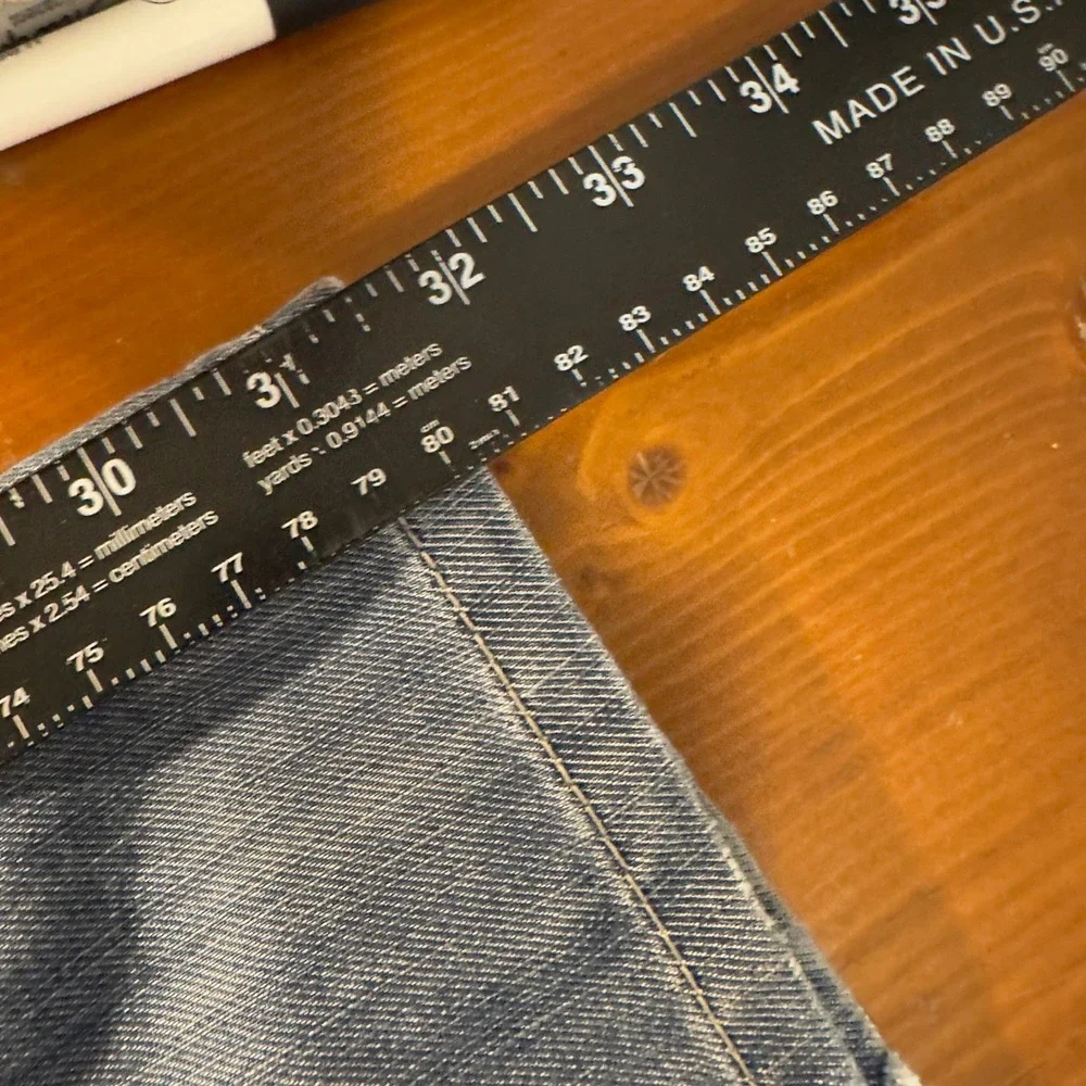 Levi's 514 Straight Fit Jeans Mens 38x32 Blue Medium Wash Denim Baggy Classic‎